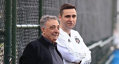 Beşiktaş'ta Ahmet Nur Çebi, bugünkü antrenmanı izledi