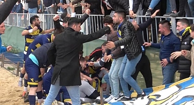 Futbolcu ve taraftarlar ölümden döndü