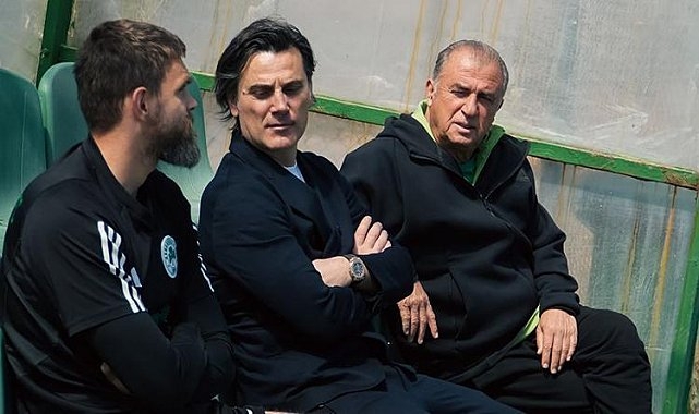 Montella'dan Fatih Terim'e Dostane Ziyaret: Panathinaikos Antrenmanını İzledi